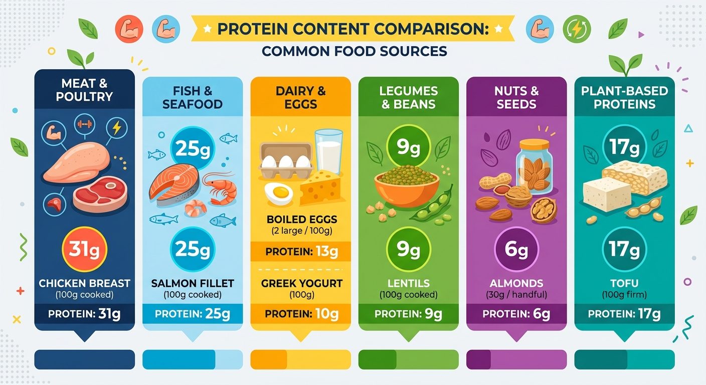 Hvor meget protein skal du spise dagligt?
